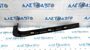 Door sill trim front left Chevrolet Camaro 16- convertible inside, black, worn