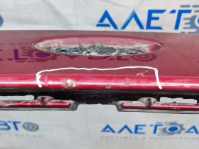 Front bumper bare Ford Focus mk3 15-18 rest red RR, scratches, chips, painted, broken mount