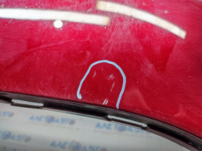 Front bumper bare Ford Focus mk3 15-18 rest red RR, scratches, chips, painted, broken mount