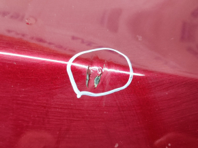Front bumper bare Ford Focus mk3 15-18 rest red RR, scratches, chips, painted, broken mount