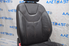 Driver's seat Ford Focus mk3 15-18 rest, with airbag, electric, leather black