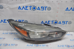 Headlight front right bare Ford Focus mk3 15-18 rest halogen dark, for polishing, driftwood