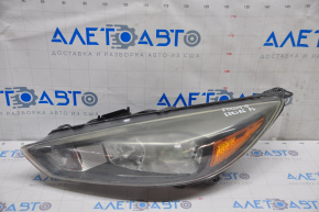 Headlight front left bare Ford Focus mk3 15-18 rest halogen dark, for polishing, driftwood