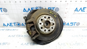 Rear right axle Audi Q3 8U 15-18 AWD complete with hub, brake disc, caliper, casing and ABS sensor, caliper and shock absorber bolt broken, casing dented