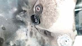 Rear right axle Audi Q3 8U 15-18 AWD complete with hub, brake disc, caliper, casing and ABS sensor, caliper and shock absorber bolt broken, casing dented