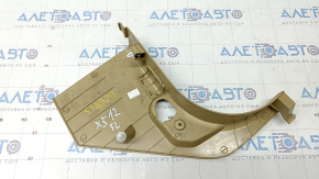 Front pillar trim lower left BMW X3 F25 11-17 beige, slab mount plug