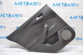 Door trim card rear left Ford Focus mk3 15-18 black with black insert plastic, scratches