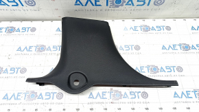 Center pillar trim lower left Infiniti QX30 17- black, scratches, broken mount