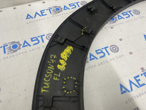 Front left wing arch trim Hyundai Tucson 16-21 broken fasteners, scratches
