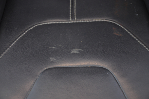 Passenger seat Ford Focus mk3 15-18 rest, with airbag, mechanic, leather black, for cleaning, scratches