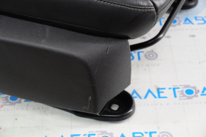 Passenger seat Ford Focus mk3 15-18 rest, with airbag, mechanic, leather black, for cleaning, scratches