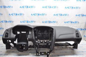 Torpedo front panel with AIRBAG Ford Focus mk3 15-18 rest black, crack in air duct