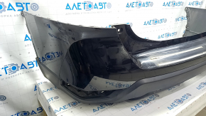 Rear bumper bare Nissan Rogue 17 - black, pressed
