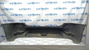 Rear bumper bare Nissan Rogue 17 - black, pressed