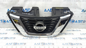 Radiator grill grill Nissan Rogue 17-18 without camera, with emblem, sand