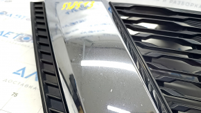 Radiator grill grill Nissan Rogue 17-18 without camera, with emblem, sand