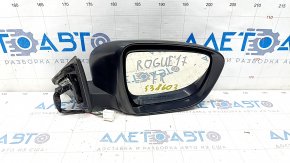 Side mirror right Nissan Rogue 14-20 3 pins, black
