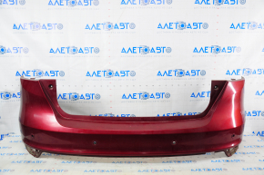 Rear bumper bare Ford Focus mk3 15-18 rest 5d red RR for parking sensors