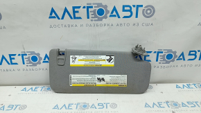 Left visor Chevrolet Trax 17-22 gray, without backlight, without hook, for dry cleaning