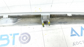 Lower rear bumper molding Nissan Rogue 17 - chrome, broken fasteners, scratches