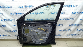 Door assembly front right Nissan Rogue 14-20 black G41, butt