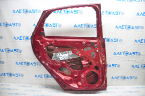 Door bare rear left Ford Focus mk3 11-18 red RR, painted, dents, small bump