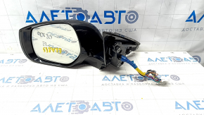 Side mirror left Infiniti QX30 17-21 pin, turn signal, auto-dimming, camera, backlight, black, scratches