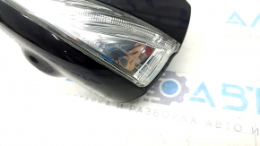 Side mirror left Infiniti QX30 17-21 pin, turn signal, auto-dimming, camera, backlight, black, scratches