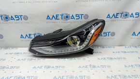 Headlight front left naked Chevrolet Trax 17-22 halogen + LED DRL, scratches, sand, peeling varnish