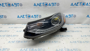 Headlight front left naked Chevrolet Trax 17-22 halogen + LED DRL, scratches, sand, peeling varnish