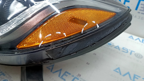 Headlight front left naked Chevrolet Trax 17-22 halogen + LED DRL, scratches, sand, peeling varnish