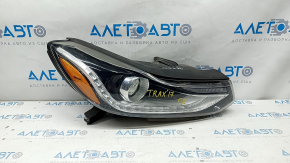 Headlight front right naked Chevrolet Trax 17-22 halogen + LED DRL, sand, varnish peeled off