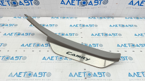 Threshold pad rear right Toyota Camry v40 gray, with chrome trim, worn