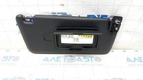 Right sun visor for Infiniti QX30 17-19, black, without hook