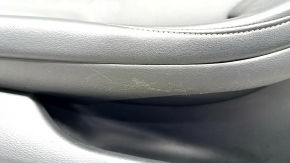 Door trim card front left Infiniti QX30 17- black with black insert leather, armrest leather, scratches