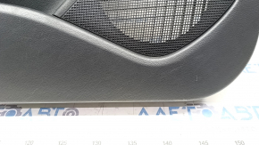 Door trim card front left Infiniti QX30 17- black with black insert leather, armrest leather, scratches