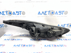 Headlight front left bare Hyundai Elantra UD 11-13 prerest, cobweb, for polishing