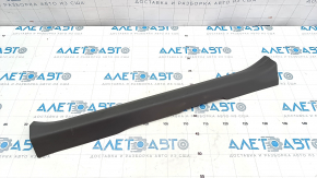 Door sill trim front right inner Toyota Prius V 12-14 dark gray, broken fasteners, worn