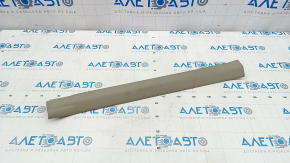 Door sill trim front right inner Toyota Prius V 12-17 beige, crack in fastening, worn
