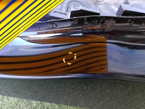Quarter wing rear left Ford Edge 15-18 black, butt