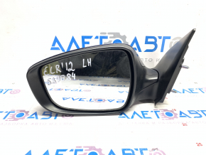 Left side mirror Hyundai Elantra UD 11-13 prerest 6 pins with turn signal, blue S7U, scratches