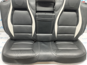 Rear row of seats 2nd row Infiniti QX30 17- sport, black leather, bumps, scratches, dents