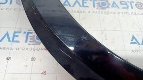 Rear left fender arch trim Infiniti QX30 17- FWD, black, gloss, broken fasteners, scratches
