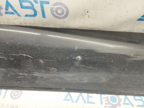 Right threshold Infiniti QX30 17- S FWD black, glossy, scratches, worn