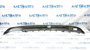 Lower trim of rear bumper Hyundai Sonata 15-17 SE for 1 pipe, rubbed, pressed