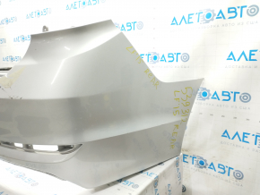 Rear bumper bare Hyundai Sonata 15-17 silver Y8, pressed, worn, cracks in fasteners
