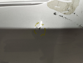 Rear bumper bare Hyundai Sonata 15-17 silver Y8, pressed, worn, cracks in fasteners