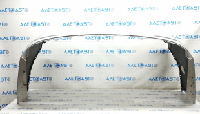 Rear bumper bare Hyundai Sonata 15-17 silver Y8, pressed, worn, cracks in fasteners