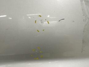 Rear bumper bare Hyundai Sonata 15-17 silver Y8, pressed, worn, cracks in fasteners