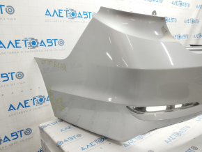 Rear bumper bare Hyundai Sonata 15-17 silver Y8, pressed, worn, cracks in fasteners
